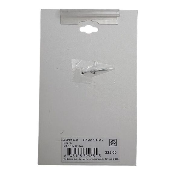 Unwritten Fine Silver Plated Crystal Lemon Charm Yellow Enamel NWT - Picture 3 of 3